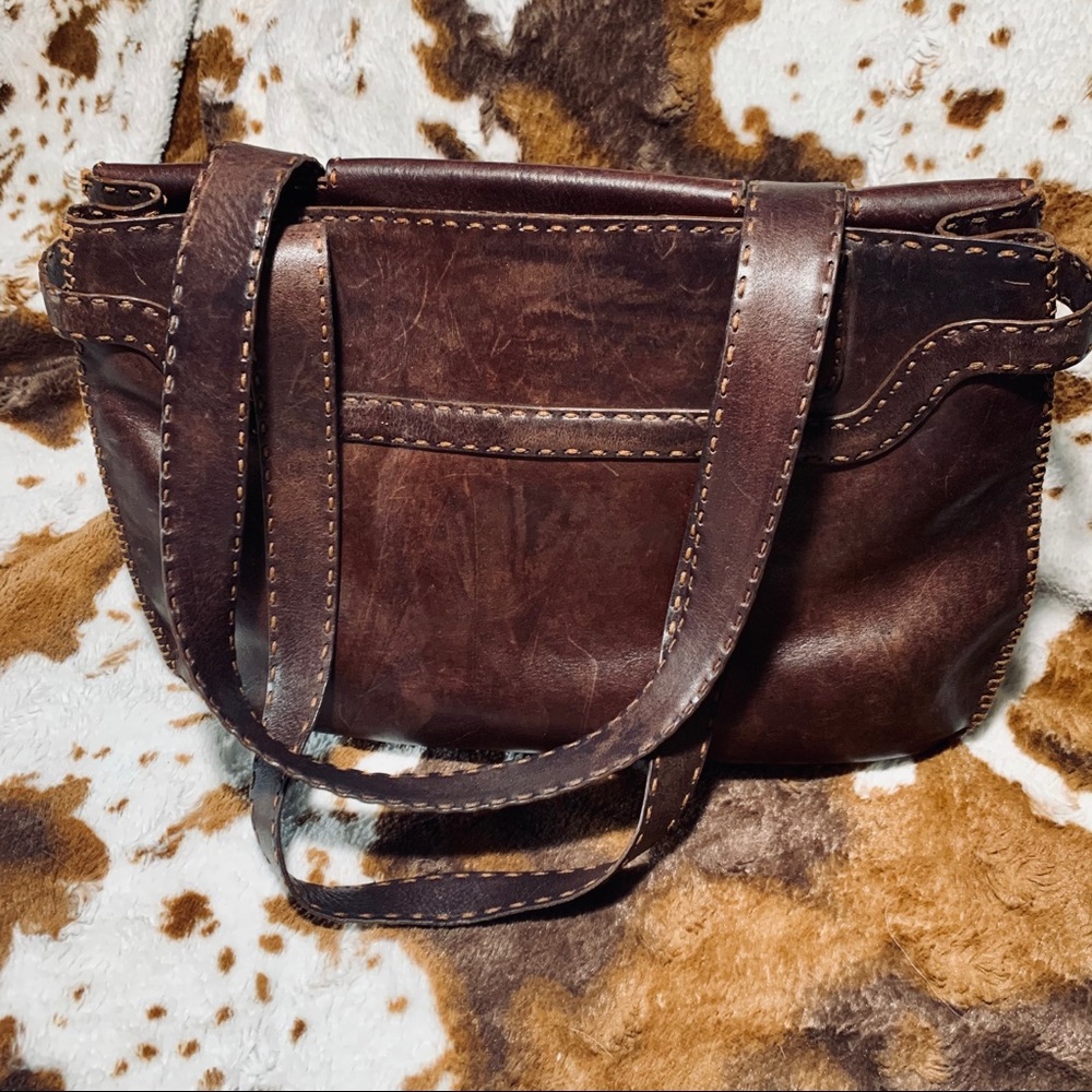 JOHNNY FARAH NEW YORK HARNESS LEATHER LARGE BAG